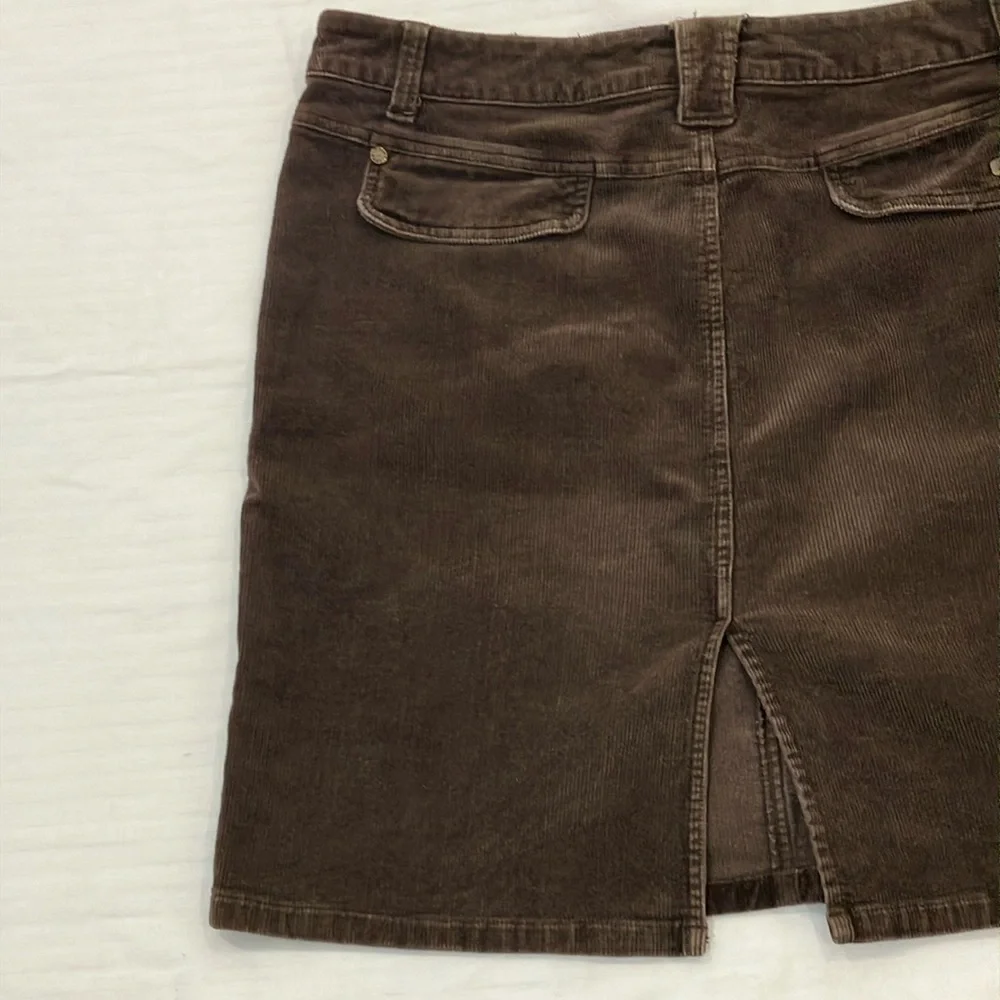 Point zéro women’s size 13 corduroy Classic Brown Skirt - Picture 5 of 14
